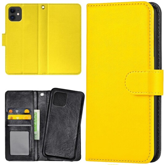 Generic Iphone 11 - Lommebok Deksel Gul