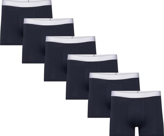 Knowledge Cotton Apparel 6 Pack Boxer Briefs TOTAL ECLIPSE M