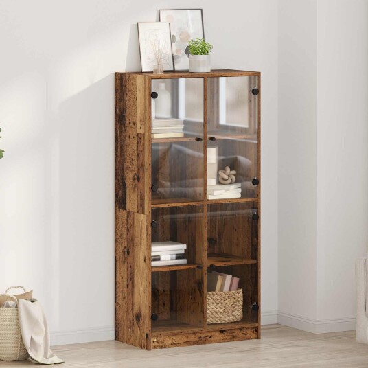  Høyskap Gamle tre 68 x 37 x 142 cm Konstruert tre