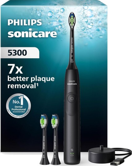 PHILIPS Sonicare 5300 Oppladbar El-Tannbørste + Ekstra Børstehoder
