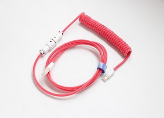 Ducky Premicord, 1,8 M, Usb A, Usb C, Rosa