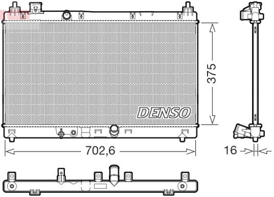 DENSO DRM40057 Radiator motorkjøling