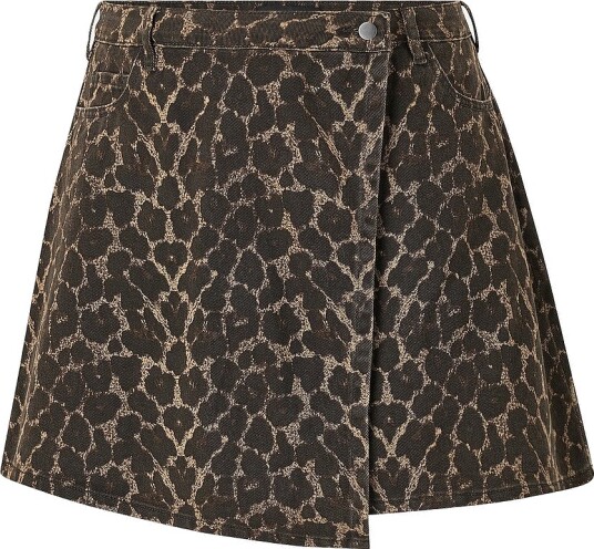 Zizzi Denim skjørt jLeona Brun