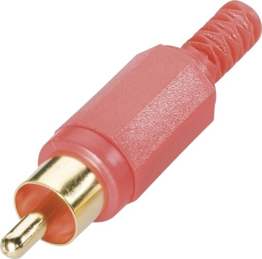 Bkl Electronic 0104002/T Cinch-Kontakt - Rette Poler: 2 Rød 1 Stk