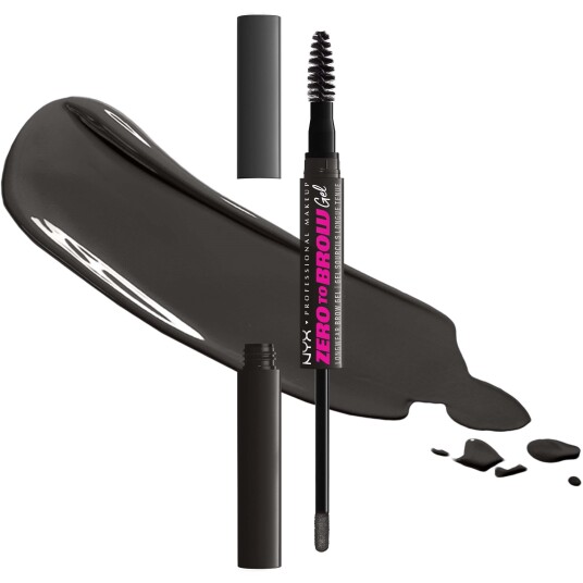 NYX Professional Makeup Zero To Brow Longwear Vegan Tinted Eyebrow Gel 13g Black