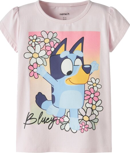 Name It T skjorte NmfMaka Bluey Vugge Rosa m. Glitter Name It 7 8 år (122 128) T skjorte
