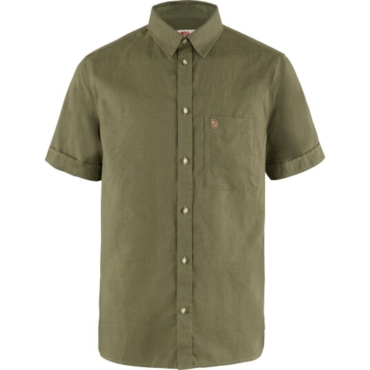 Fjellreven Men"s Övik Travel Shirt Short Sleeve Green XXL
