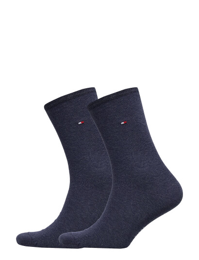 Tommy Hilfiger Th Women Sock Casual 2P - Blue - 39-42