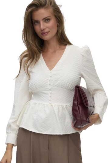 Vero Moda Dame Bluser & Skjorter Hvit S,