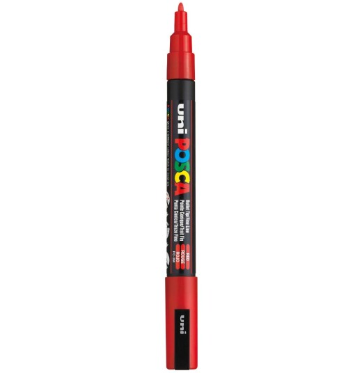 Posca Posca Marker PC-3M Fine Red Posca Posca Marker PC-3M Fine Red