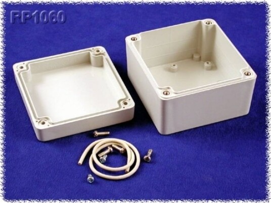 Hammond Electronics Rp1060 Universalskap 85 X 80 X 55 Polykarbonat Grå 1 Stk