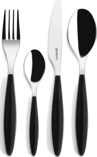 Guzzini Feeling bestikksett Black 24 deler