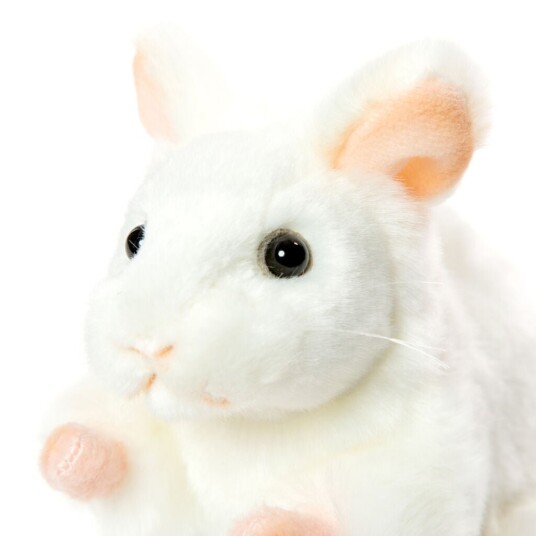 Hansa Creation White Mouse Plush Hansa Creation White Mouse Plush