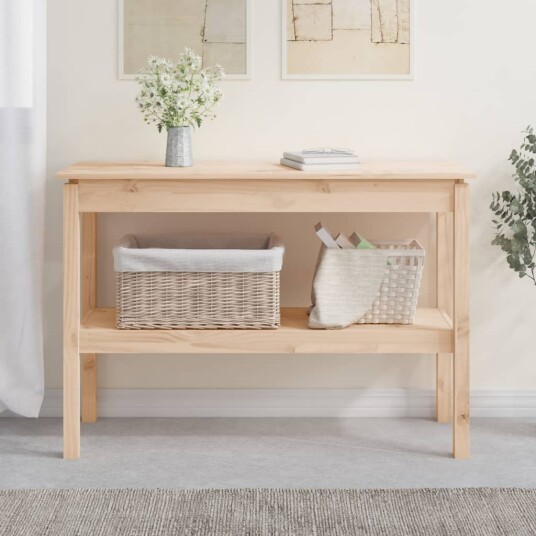 vidaXL Konsollbord 110x40x75 cm heltre furu vidaXL Konsollbord 110x40x75 cm heltre furu
