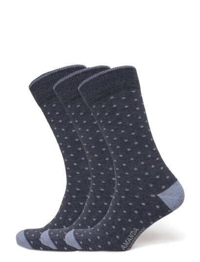 Amanda Christensen True Dot Sock - Grey - 47-50