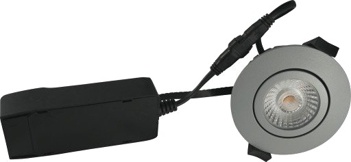 Nordtronic Low Profile ECO innfelt spotlight grå 4000K