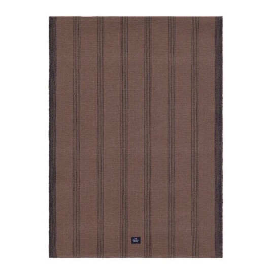 Lexington Stripete løpere i bomull 150x50 cm brun/svart Lexington Stripete løpere i bomull 150x50 cm brun/svart