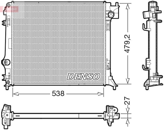 Radiator DENSO DRM46064 Radiator DENSO DRM46064
