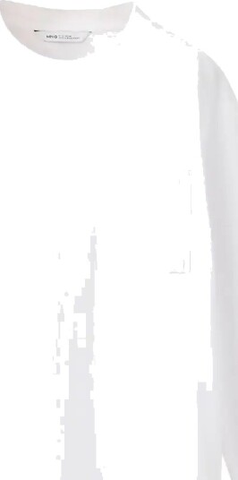 Mango Loose Fit Cotton T Shirt White 5 6