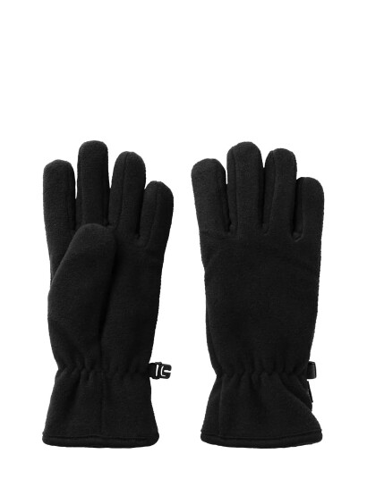 name it Nknmar Fleece Glove 8Fo - Black - 7