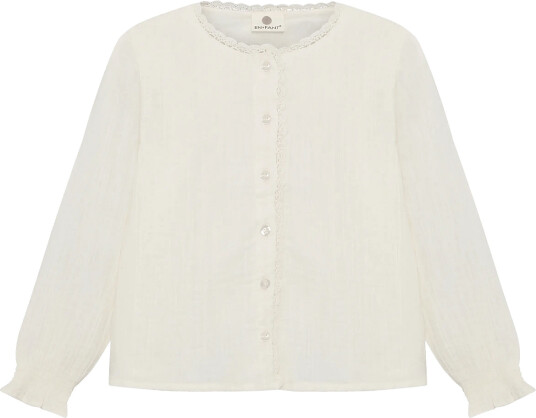 En Fant Shirt Ls Woven Cream 140 En Fant Shirt Ls Woven Cream 140