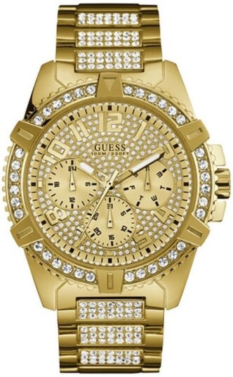 Guess Herreklokke W0799G2 Frontier Gull/Gulltonet stål Ø48 mm Guess Herreklokke W0799G2 Frontier Gull/Gulltonet stål Ø48 mm