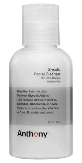 Anthony Glycolic Facial Cleanser, Rejsestørrelse, 30 ml.