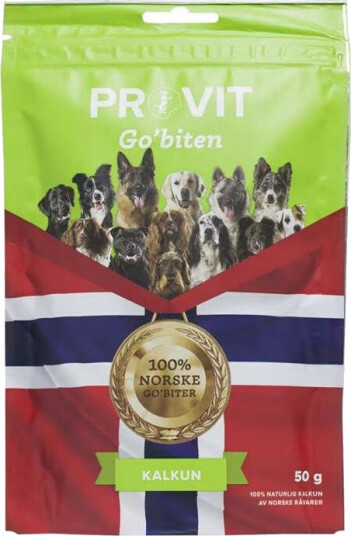 PROVIT Frysetørket Kalkun Godbiter til Hund 50g