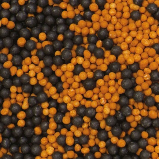 Decora Kakestrø Perler 1,5mm Oransje Og Svart 
