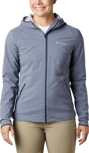 Columbia Montrail Columbia Women's Heather Canyon Softshell Jacket Nocturnal Heather S Columbia Montrail Columbia Women's Heather Canyon Softshell Jacket Nocturnal Heather S