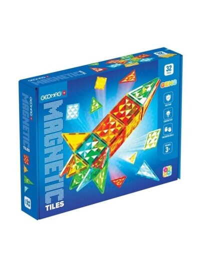 Geomag Gems Rocket 32 magnetic tiles Geomag Gems Rocket 32 magnetic tiles