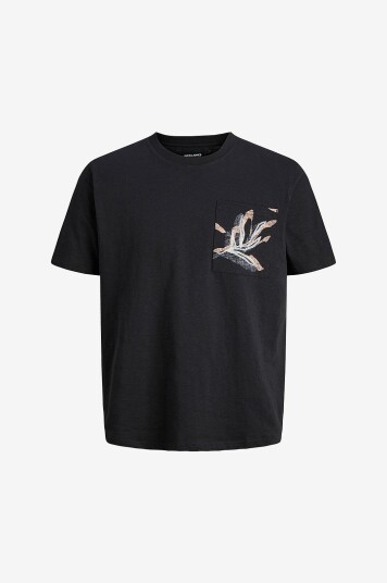 Jack & Jones T skjorte jorMontauk Aop Pocket Tee CN Svart