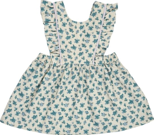 Müsli Kjole Hytte Pinafore Arctic/Oak/Mauve Müsli 1½ år (86) Kjole Beige Grønn