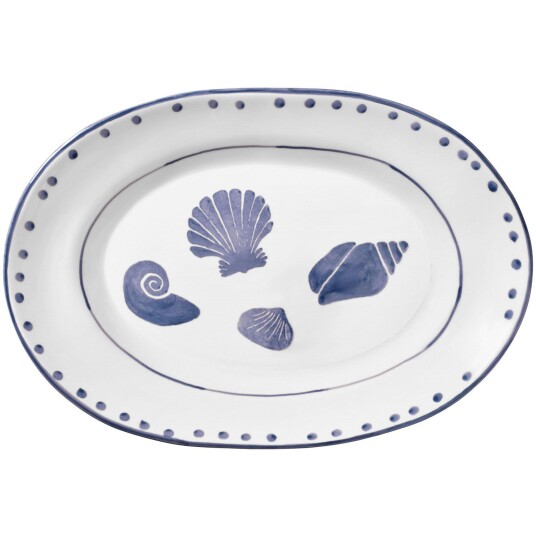 Pick A Poppy Marine Serveringsfat 28 cm Blå