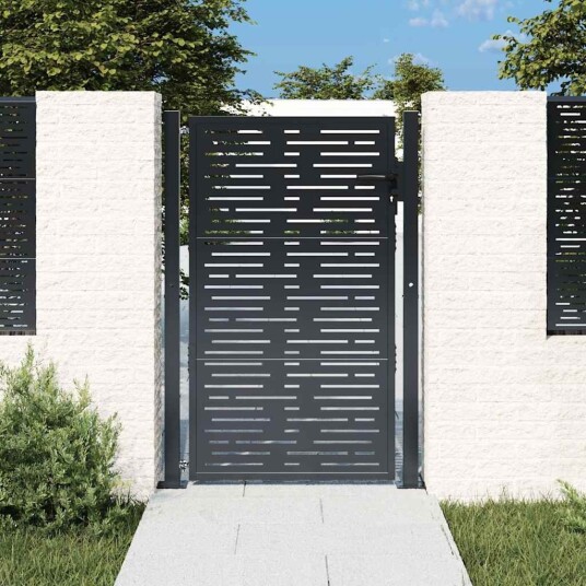  Hageport antrasitt 105x130 cm stål firkantet design