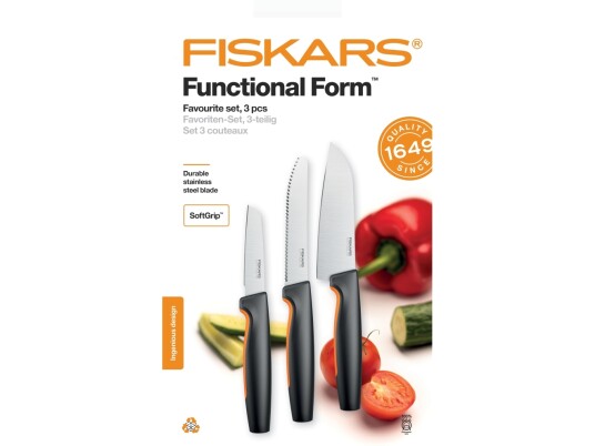 Fiskars Functional Form Favorite 3 Stk. Knivsett 1057556