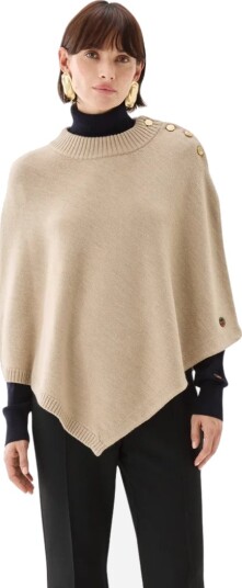 BUSNEL Randy Poncho   Beige   ONE SIZE