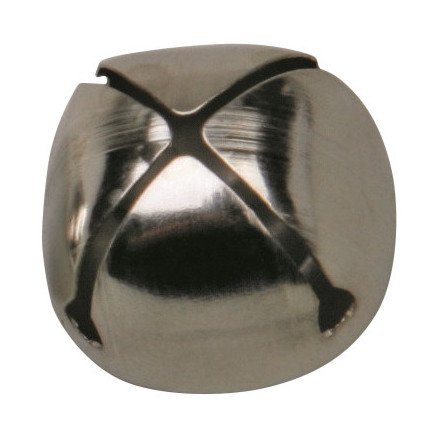Diverse Jingle Bells Silver 20mm 10 stk