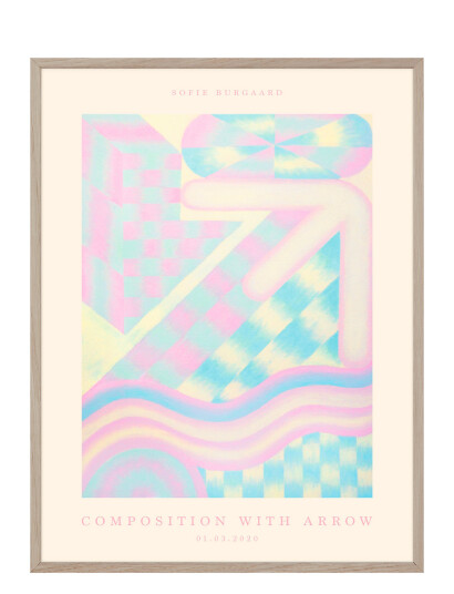 If Walls Could Talk Composition With Arrow No. 2 - Multi/patterned - 70X100CM