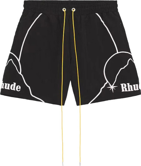 Rhude Herre Shorts Svart S, Rhude Herre Shorts Svart S,