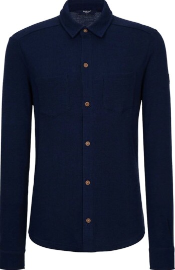 WoolLand Nordnibba Shirt Unisex Blue ink L