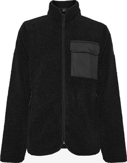 Didriksons Fleecejakke Peter Full zip Svart