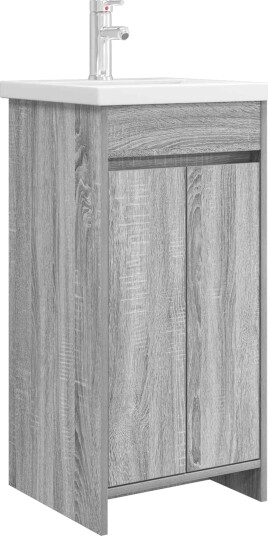 Badmøbel med vask Grå Sonoma 42 x 40 x 84,5 cm Konstruert tre Badmøbel med vask Grå Sonoma 42 x 40 x 84,5 cm Konstruert tre