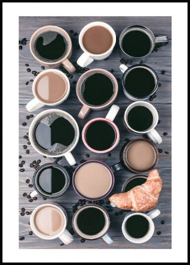 Coffee Cups Plakat Plakat / 21x30cm Coffee Cups Plakat Plakat / 21x30cm