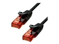 ProXtend - Koblingskabel - RJ-45 (hann) til RJ-45 (hann) - 75 cm - 6 mm - UTP - CAT 6 - halogenfri, uten hindringer, flertrådet - svart