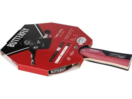 Butterfly BUTTERFLY Timo Boll Ruby bordtennisracket Butterfly BUTTERFLY Timo Boll Ruby bordtennisracket