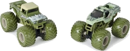 Monster Jam Die Cast Shaker vs Soldier Fortune Lekebiler 1:64 2 pack