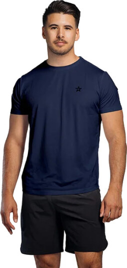 Star Wear Star Mesh T shirt Navy Blå XX large