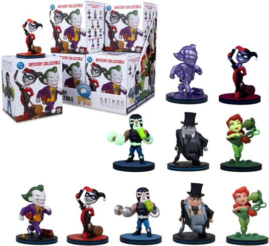 DC Batman: The Animated Series QMx QFig 3.5" Posed Figure Blind Box 8Piece PDQ