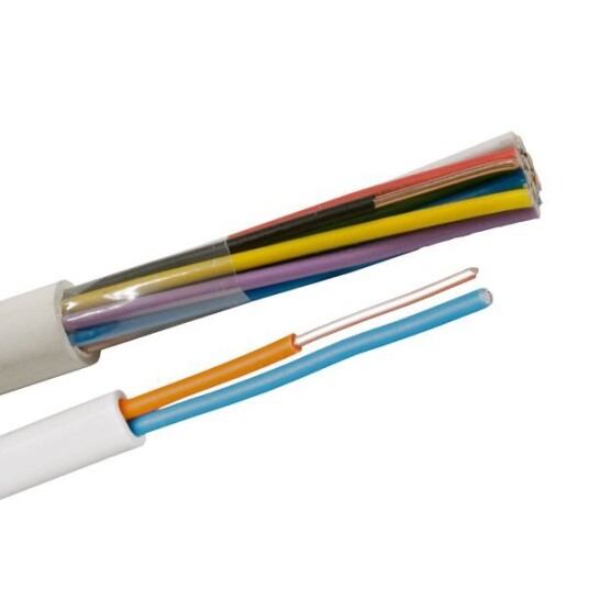 Nexans EQQRB EASY Telekabel 12 x 1,0 mm, hvit 1 m, kappet